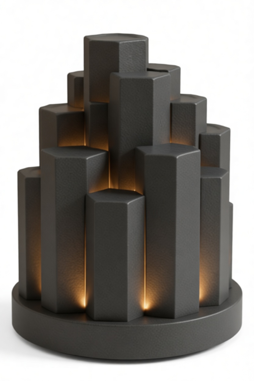 Hexagonal Column Sculpture free 3D printable STL