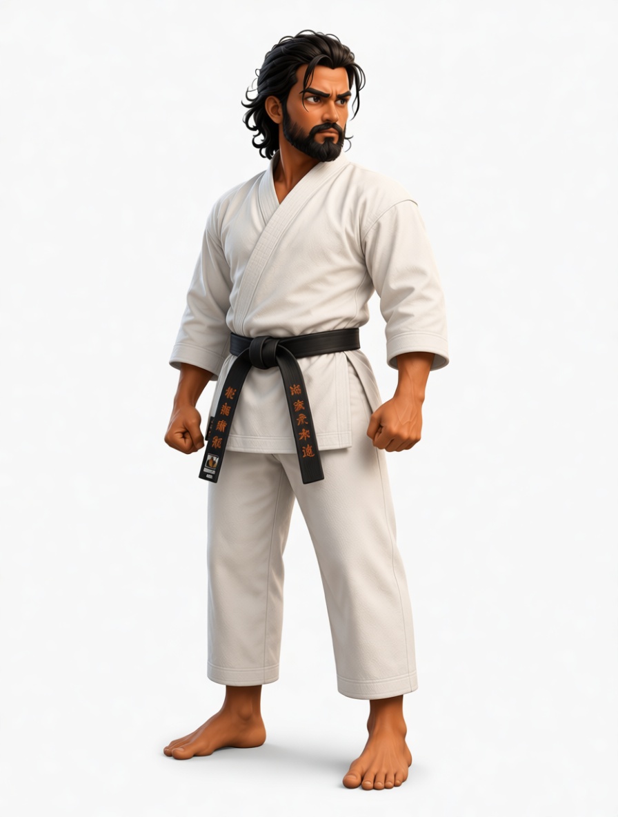 Karate Practitioner Figurine free 3D printable STL