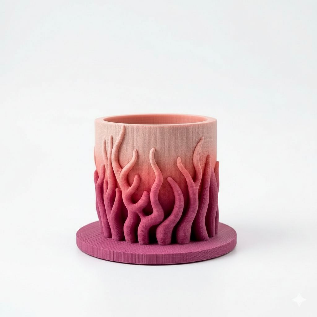 Flame Pattern Vase free 3D printable STL