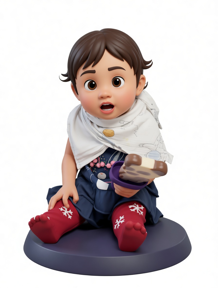 Cute Baby Figurine free 3D printable STL