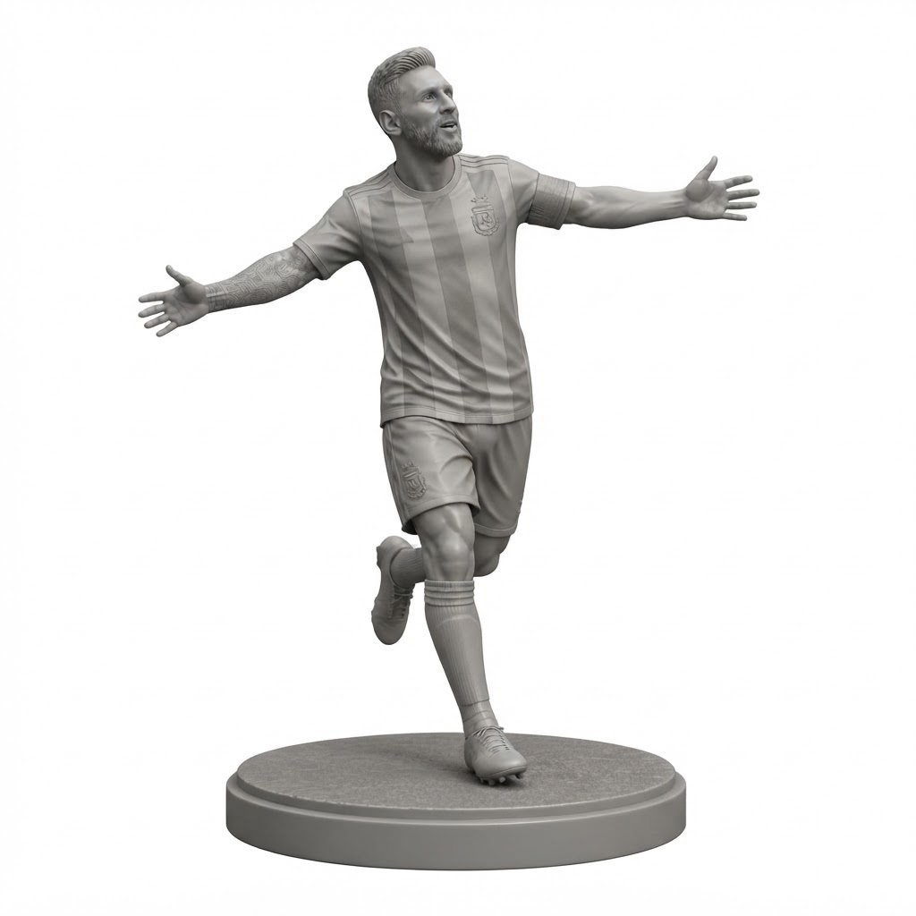 Lionel Messi Figurine free 3D printable STL