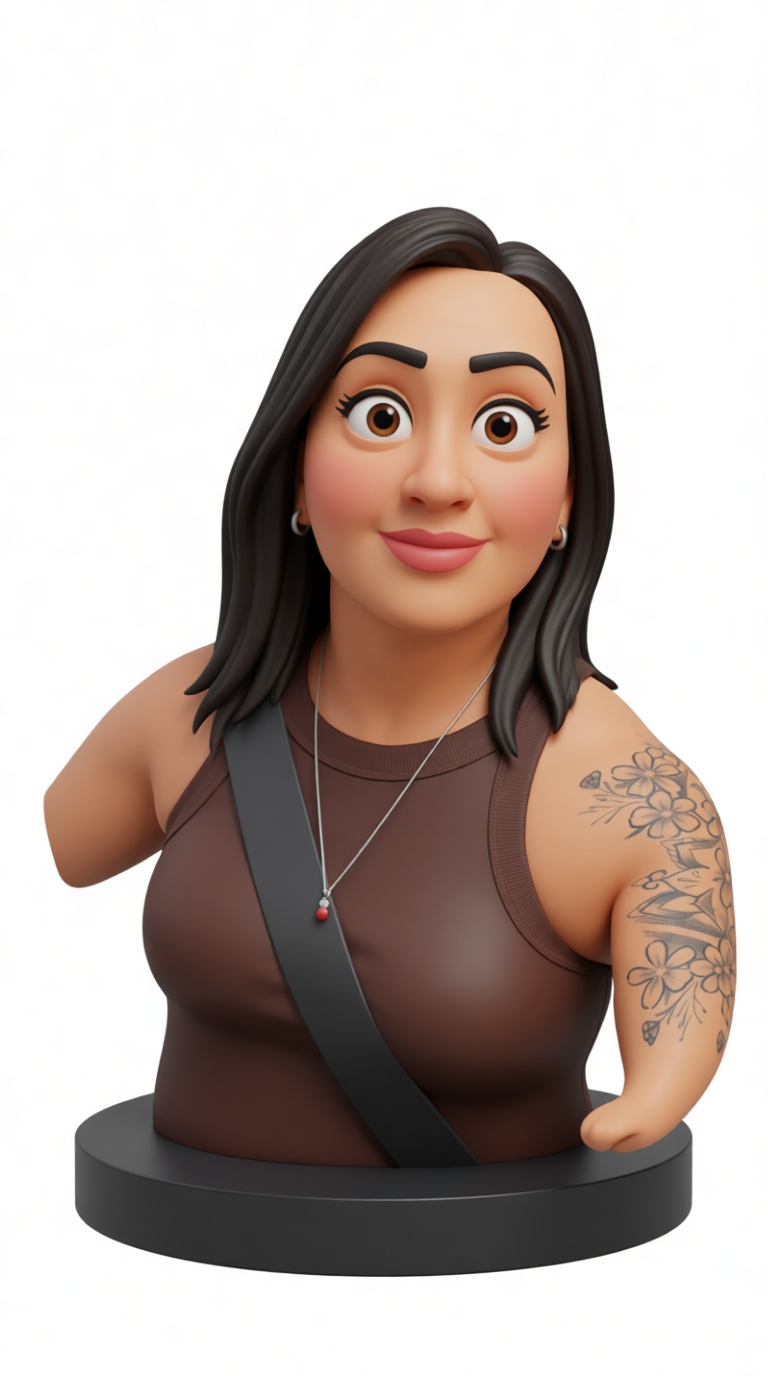 Woman Bust with Tattoo free 3D printable STL