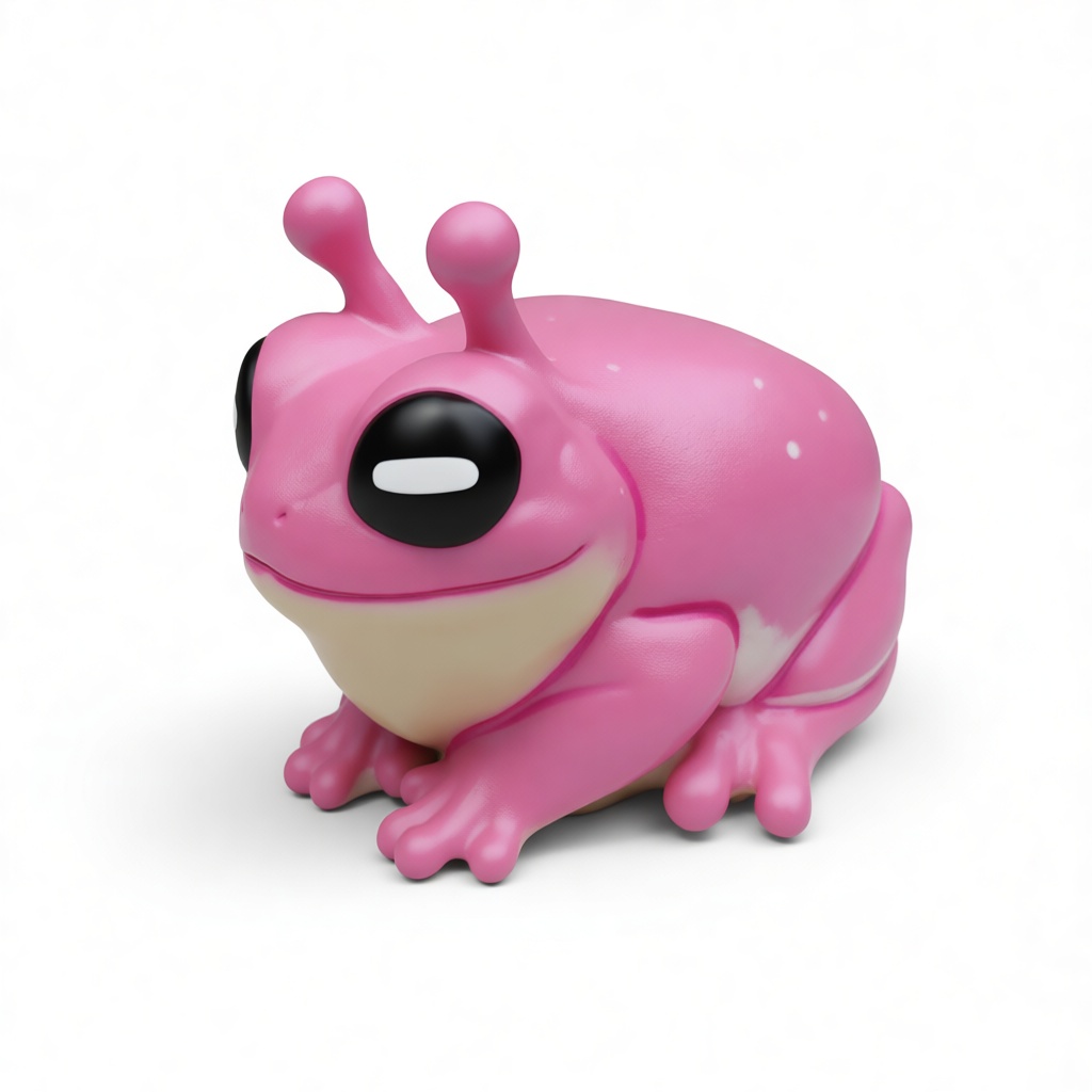 Pink Frog Figurine free 3D printable STL