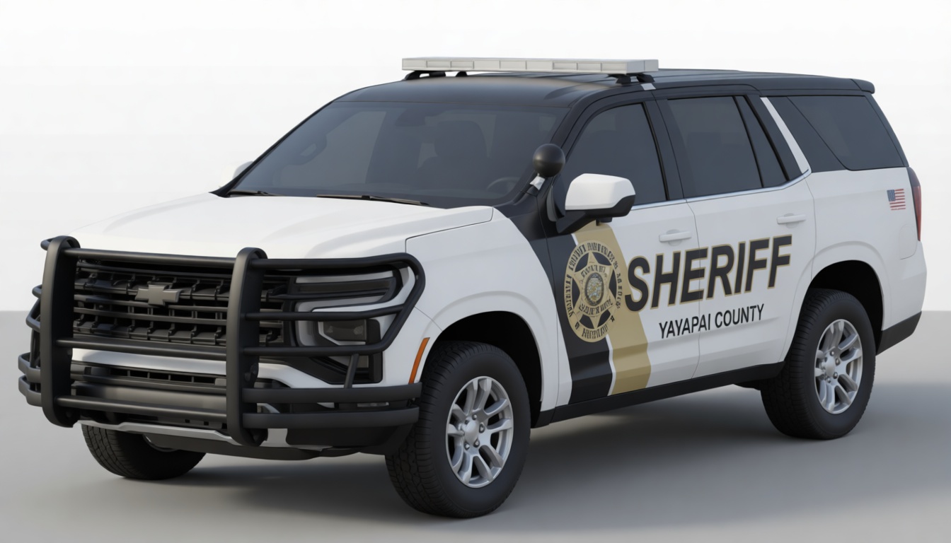 Chevrolet Tahoe Police SUV free 3D printable STL
