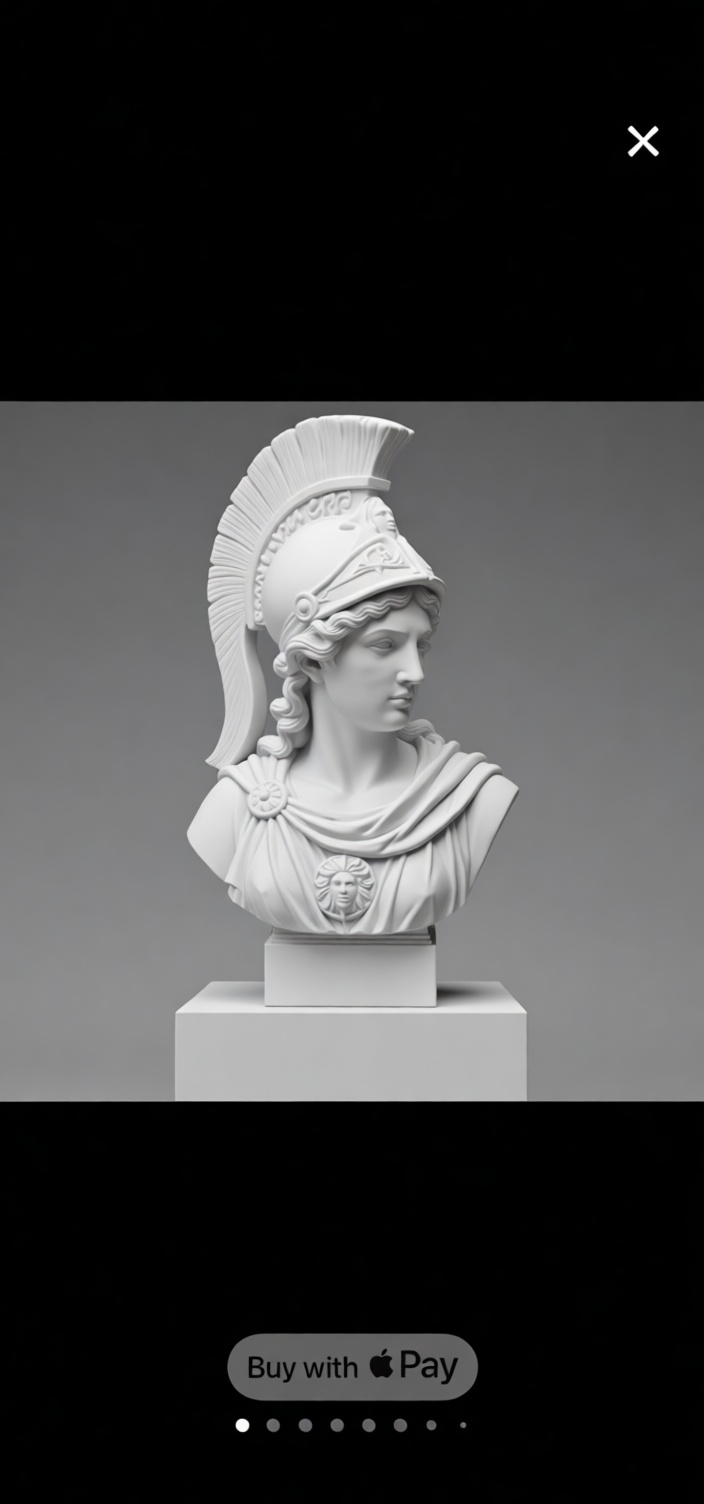 Athena Bust Sculpture free 3D printable STL