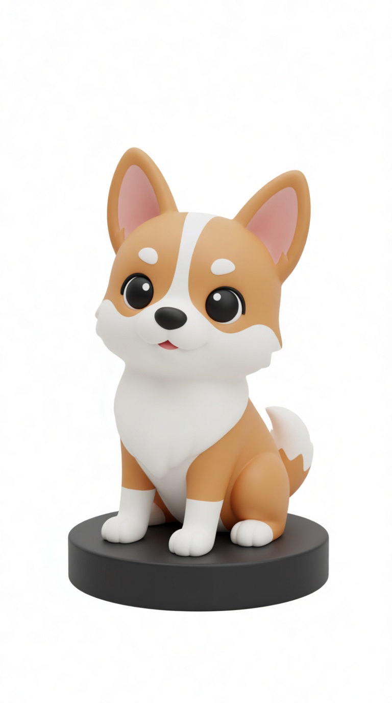 Corgi Dog Figurine free 3D printable STL