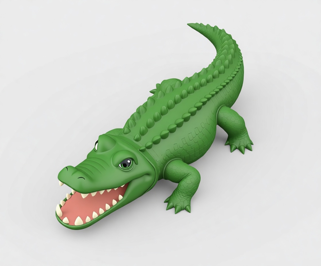 Cartoon Alligator Figurine free 3D printable STL