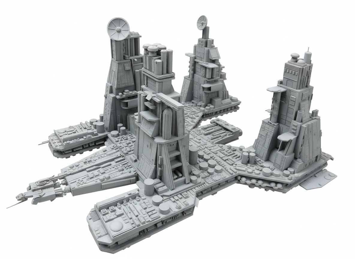 Interdictor Cruiser Model free 3D printable STL