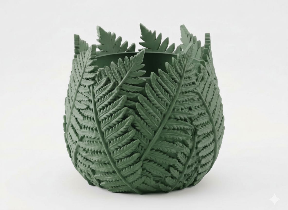 Fern Leaf Planter free 3D printable STL