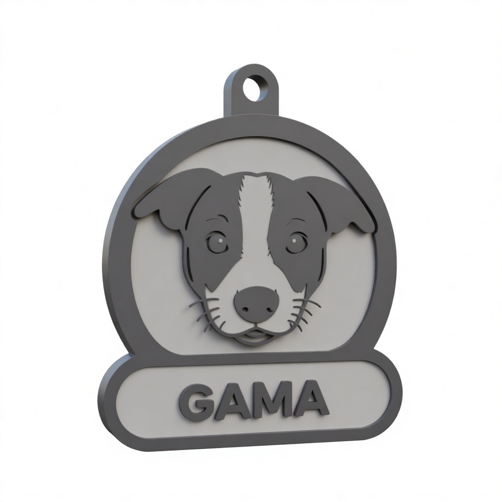 Jack Russell Terrier Tag free 3D printable STL