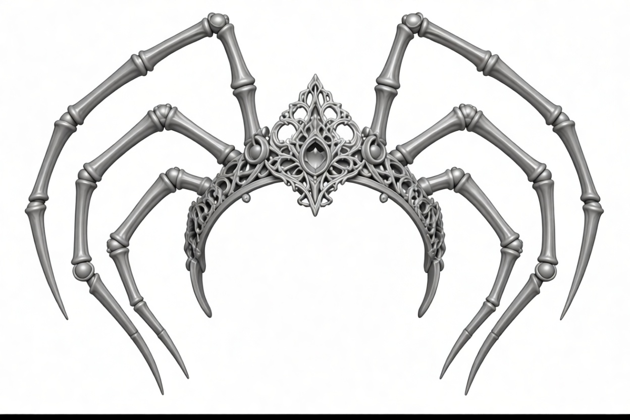 Spider Leg Crown free 3D printable STL