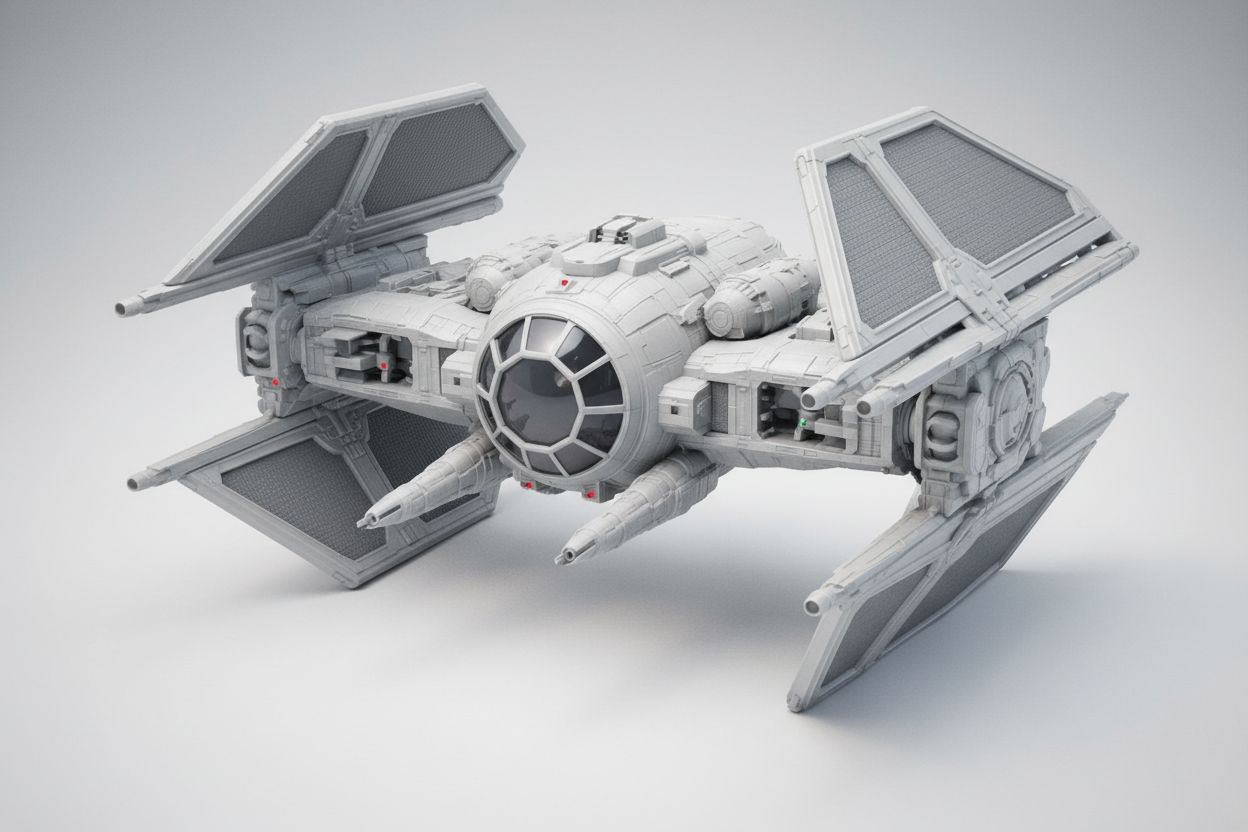 Futuristic Spacecraft Model free 3D printable STL