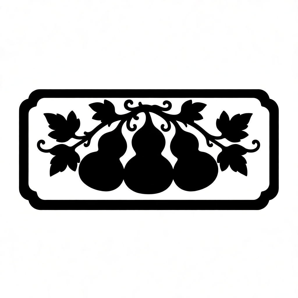 Triple Gourd Decorative Panel free 3D printable STL
