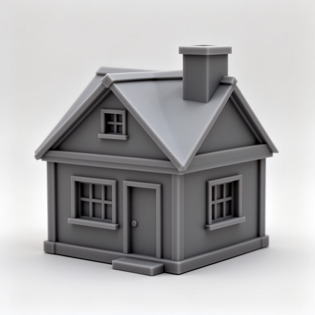 Cottage House Model free 3D printable STL