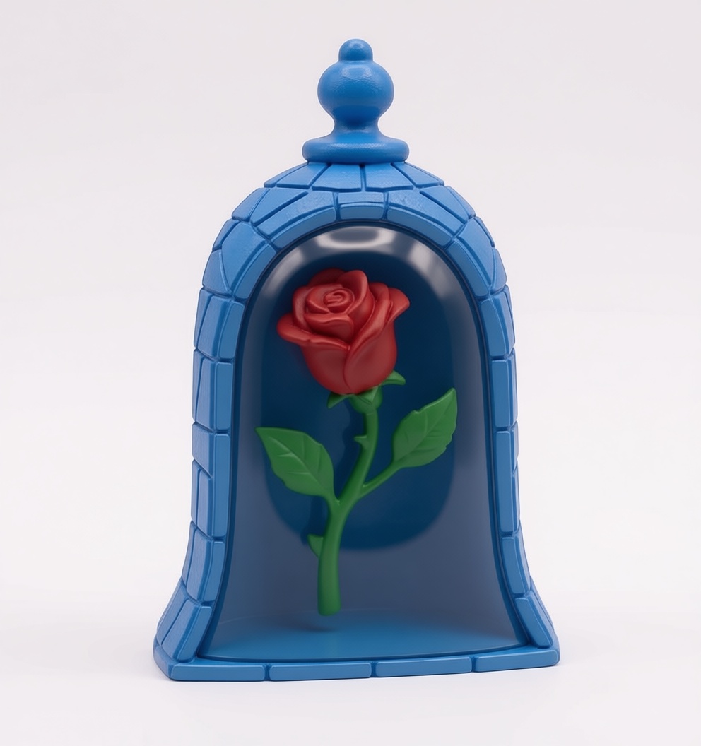 Enchanted Rose Figurine free 3D printable STL