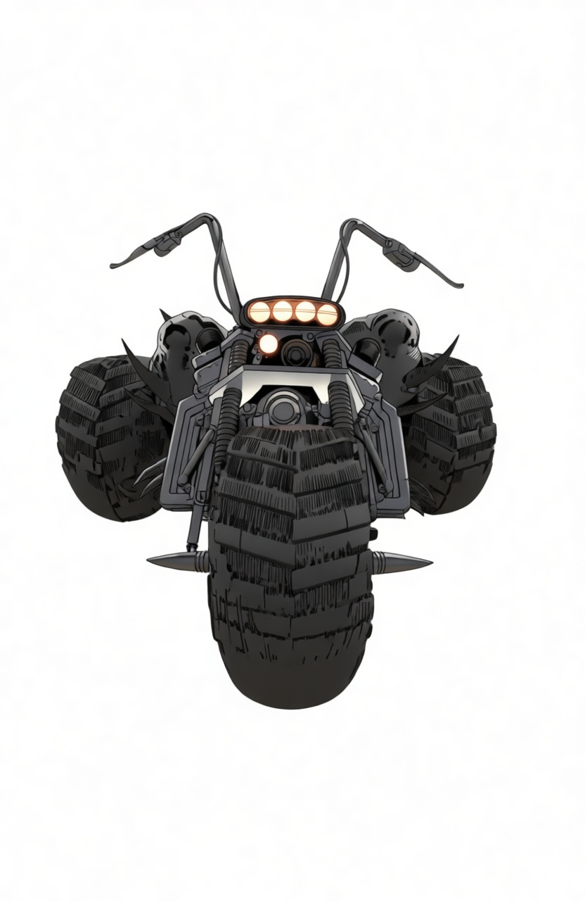Batpod Motorcycle Model free 3D printable STL