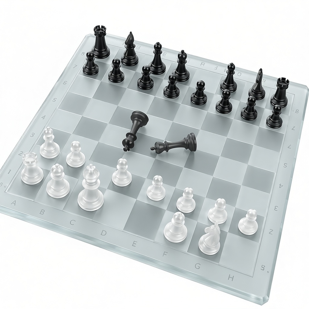 Glass Chess Set Model free 3D printable STL