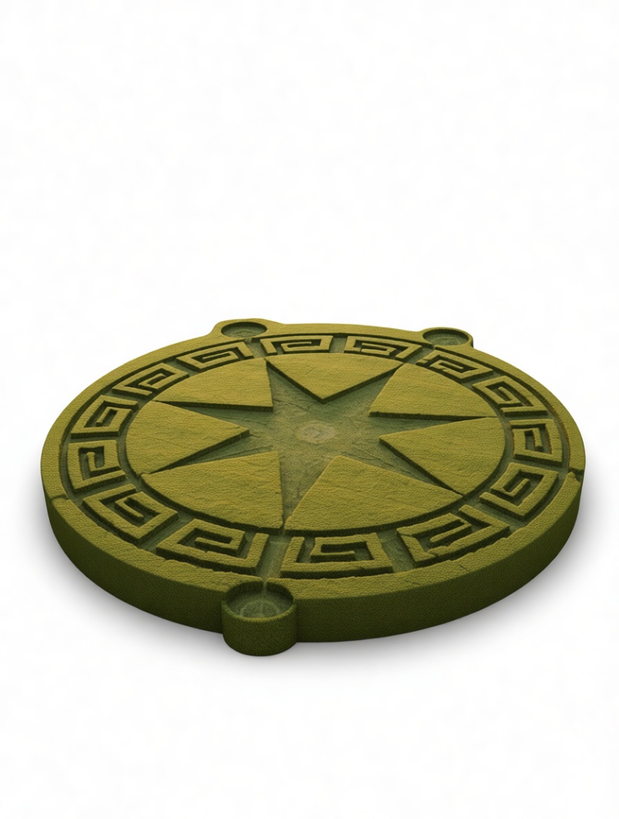 Compass Rose Token free 3D printable STL