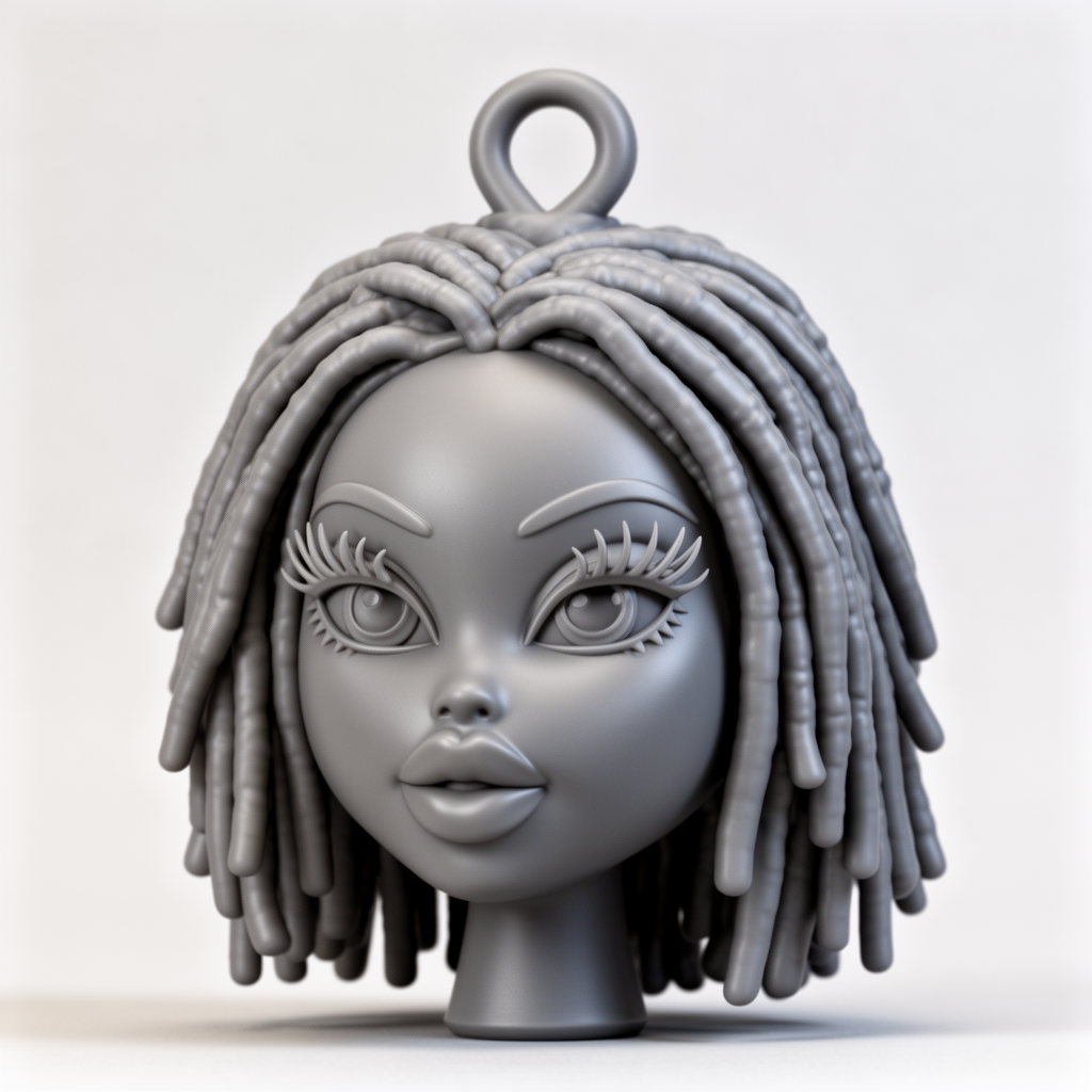 Bratz Girl Head Figurine free 3D printable STL