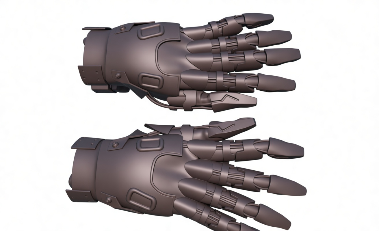 Mechanical Robot Hands free 3D printable STL