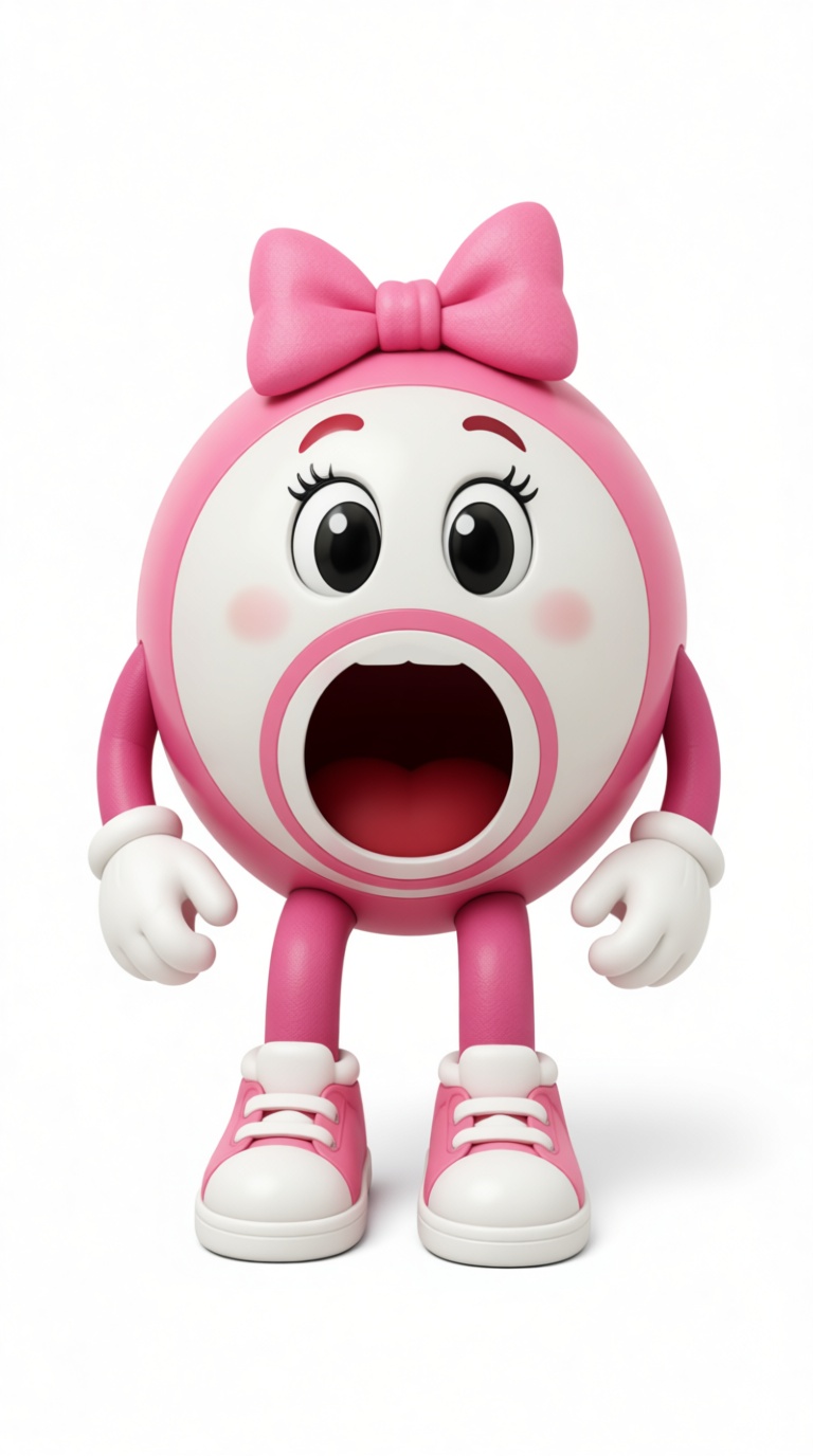 Pink Pac-Man Figurine free 3D printable STL