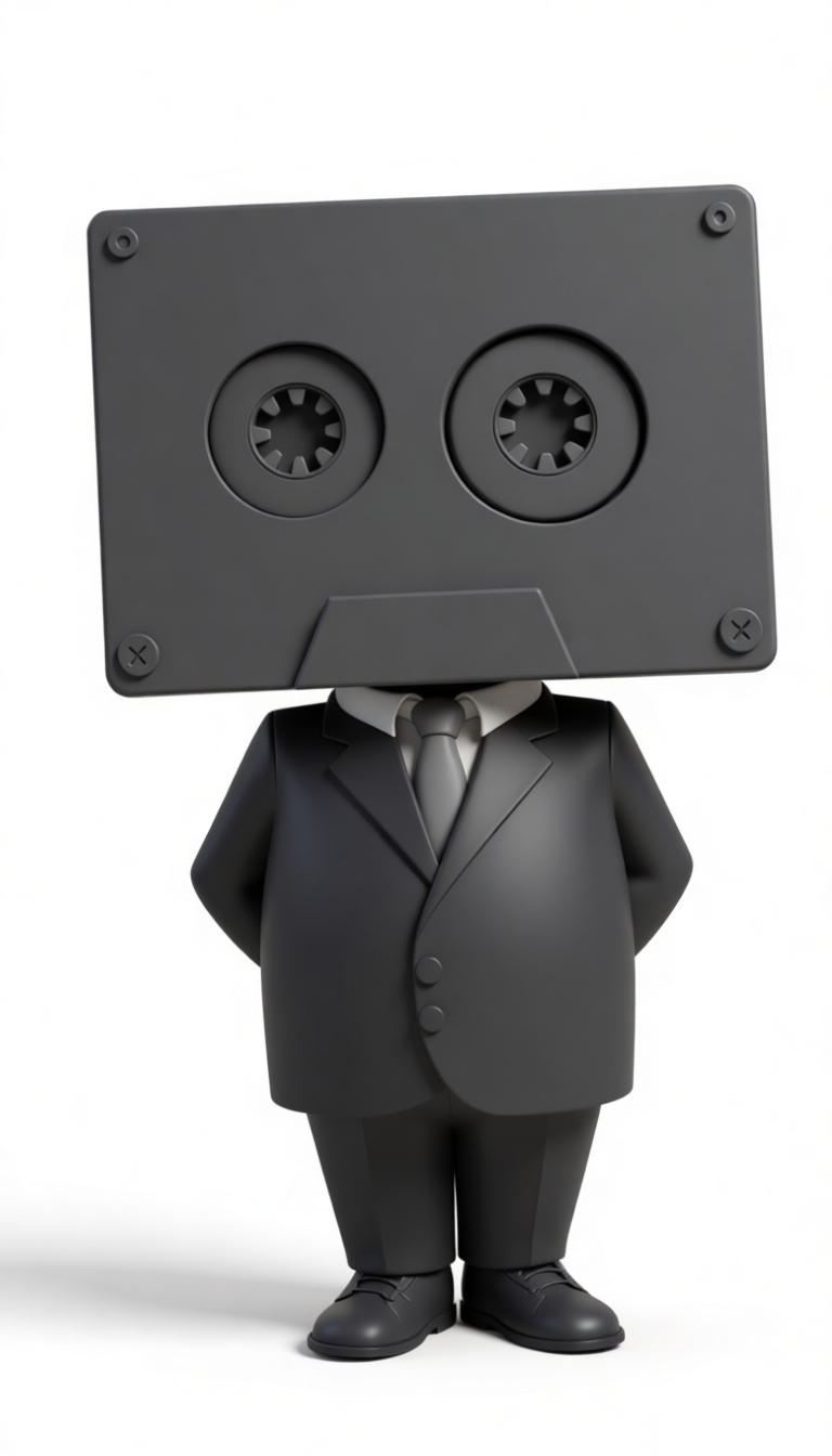 Cassette Head Figurine free 3D printable STL