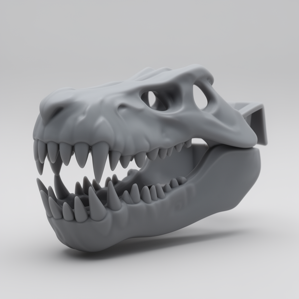 Raptor Teeth Dog Muzzle free 3D printable STL