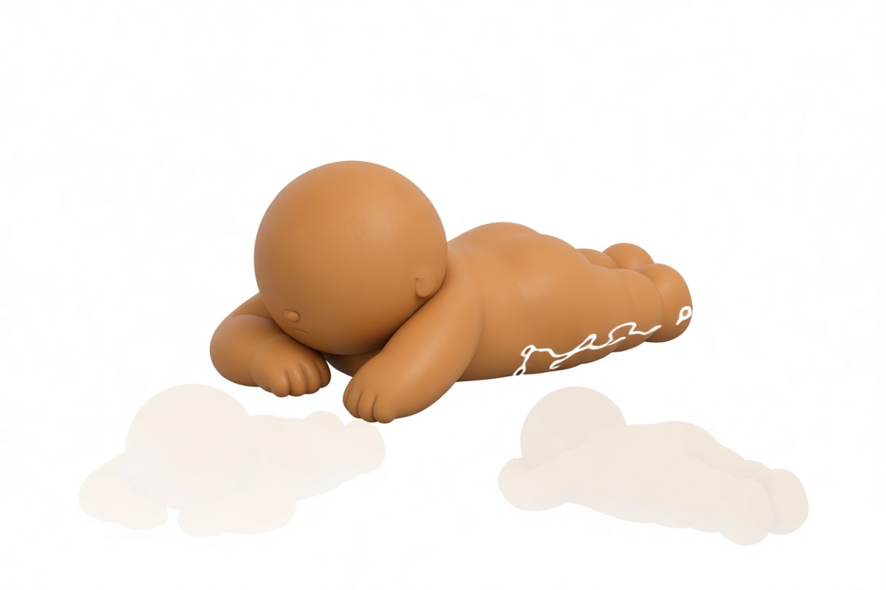 Sleeping Baby Figurine free 3D printable STL