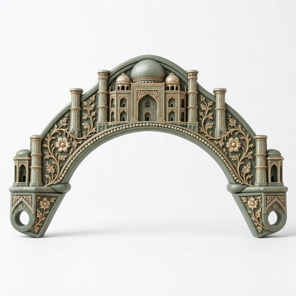Taj Mahal Arch Sculpture free 3D printable STL