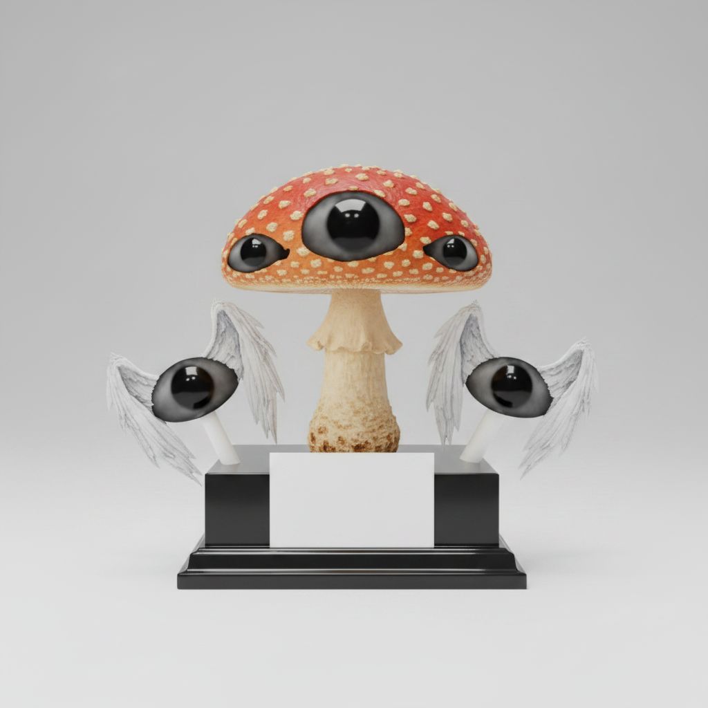 Fly Agaric Mushroom Sculpture free 3D printable STL