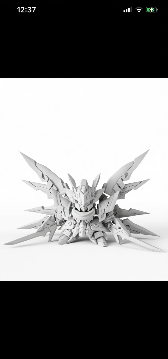 Gundam Wing Zero Custom Figurine free 3D printable STL