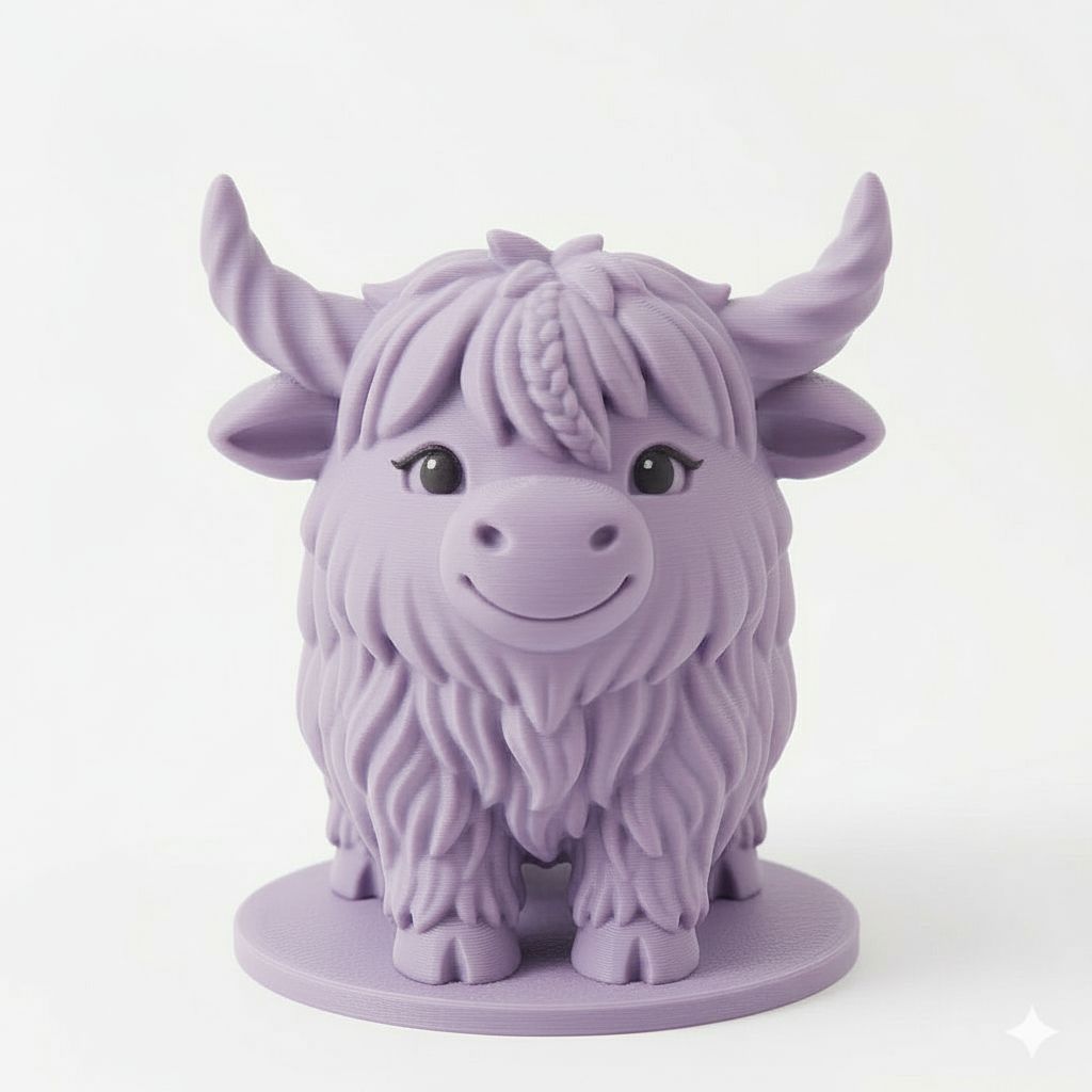 Highland Cow Figurine free 3D printable STL