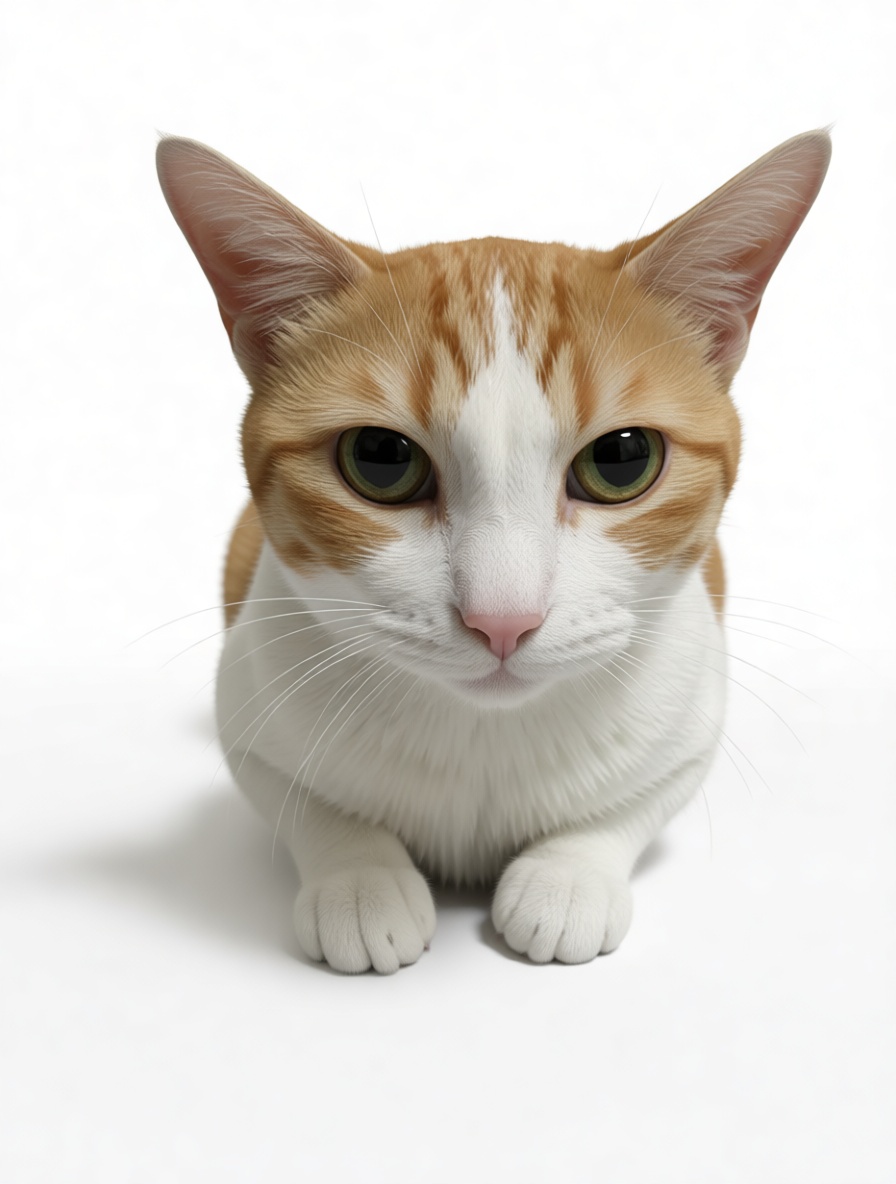 Orange Tabby Cat Figurine free 3D printable STL
