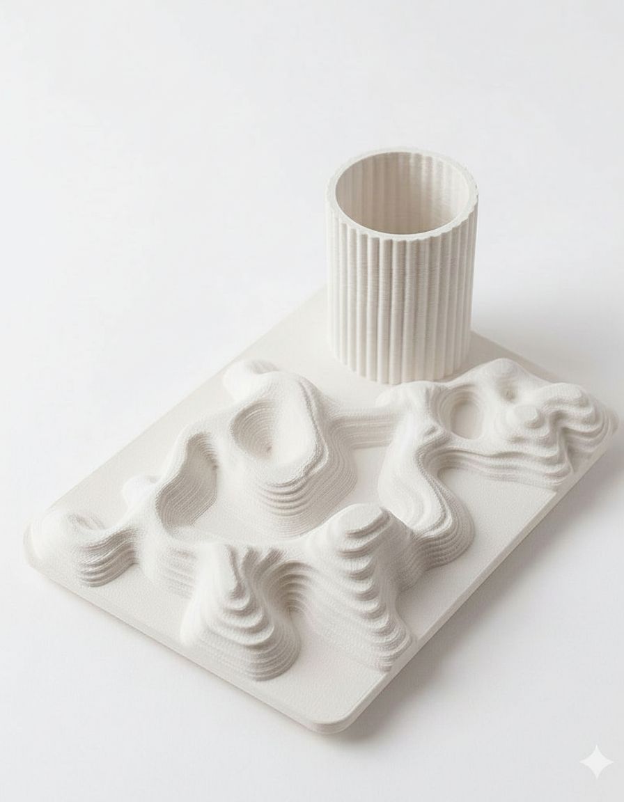 Topographic Terrain Model free 3D printable STL
