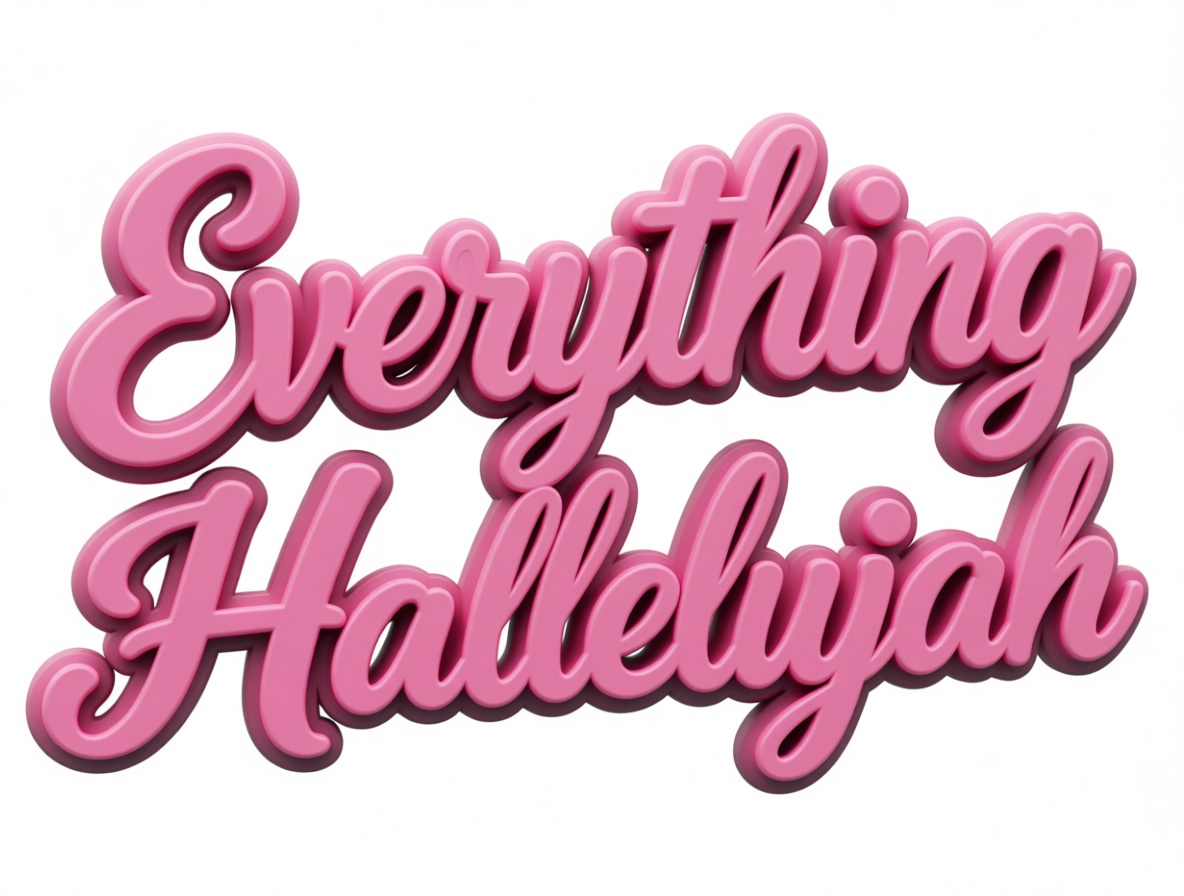 Everything Hallelujah Sign free 3D printable STL