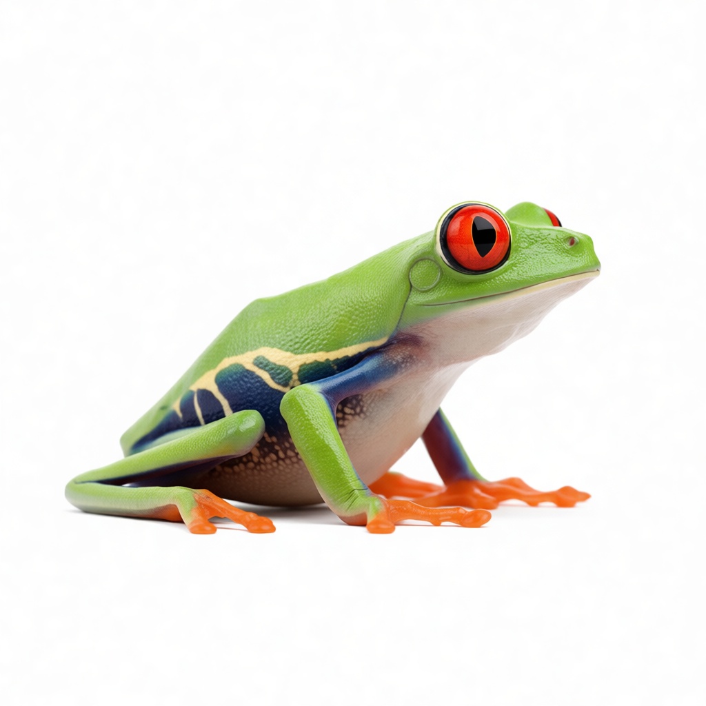 Red-Eyed Tree Frog Figurine free 3D printable STL
