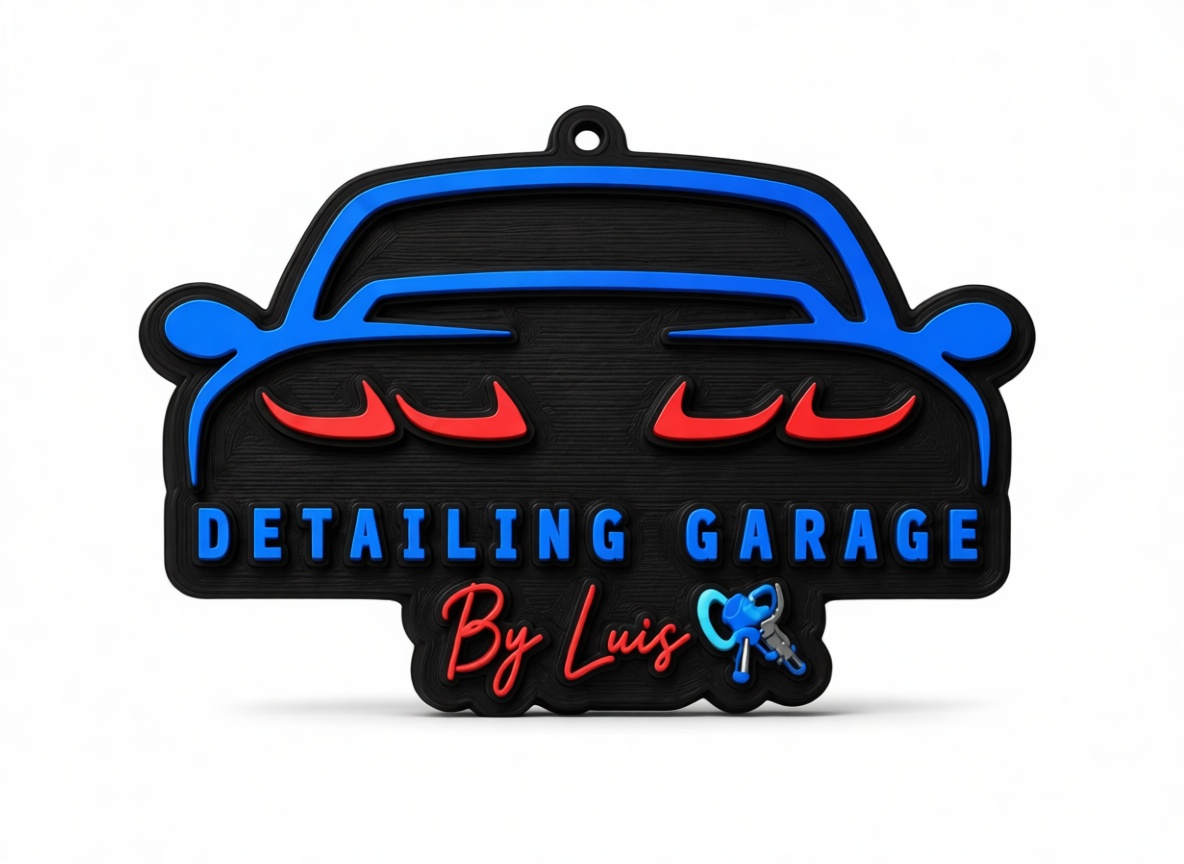 Detailing Garage Keychain free 3D printable STL