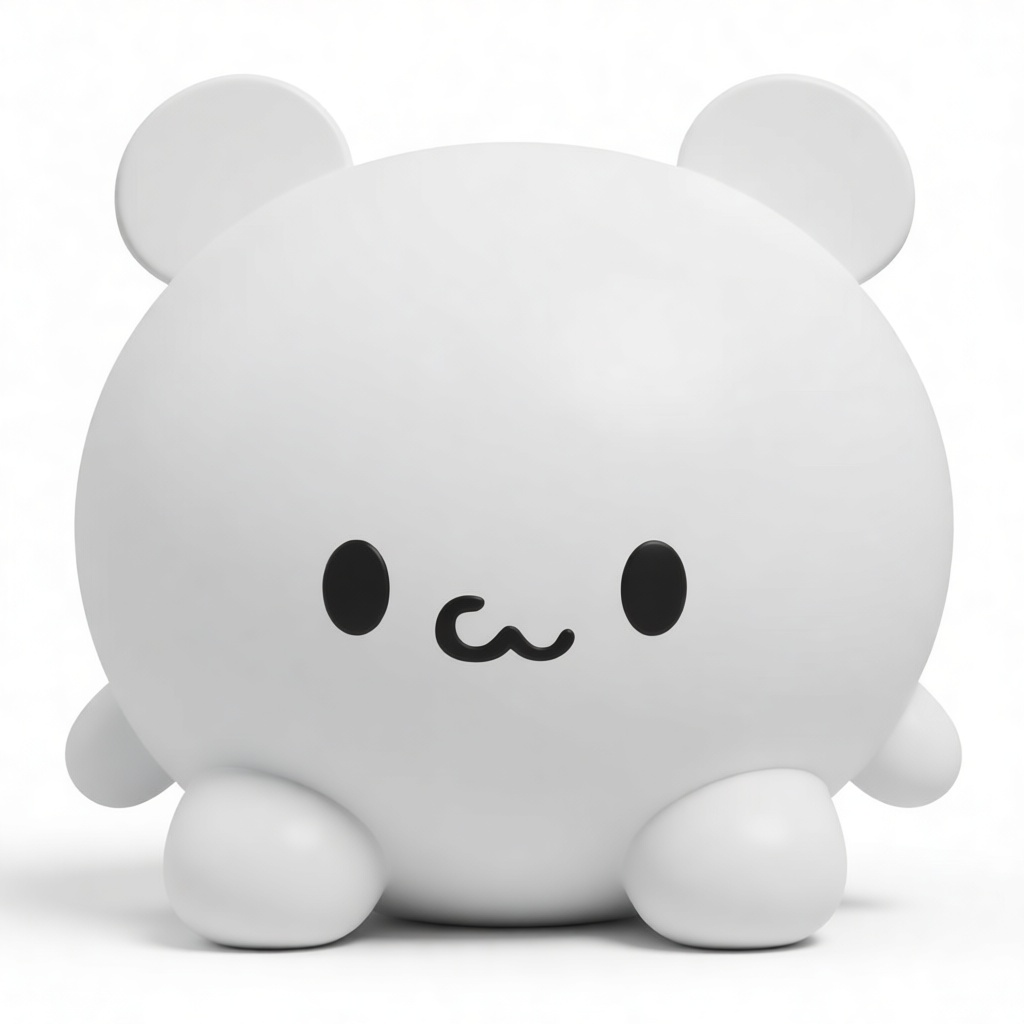 Cute Chubby Bear Figurine free 3D printable STL
