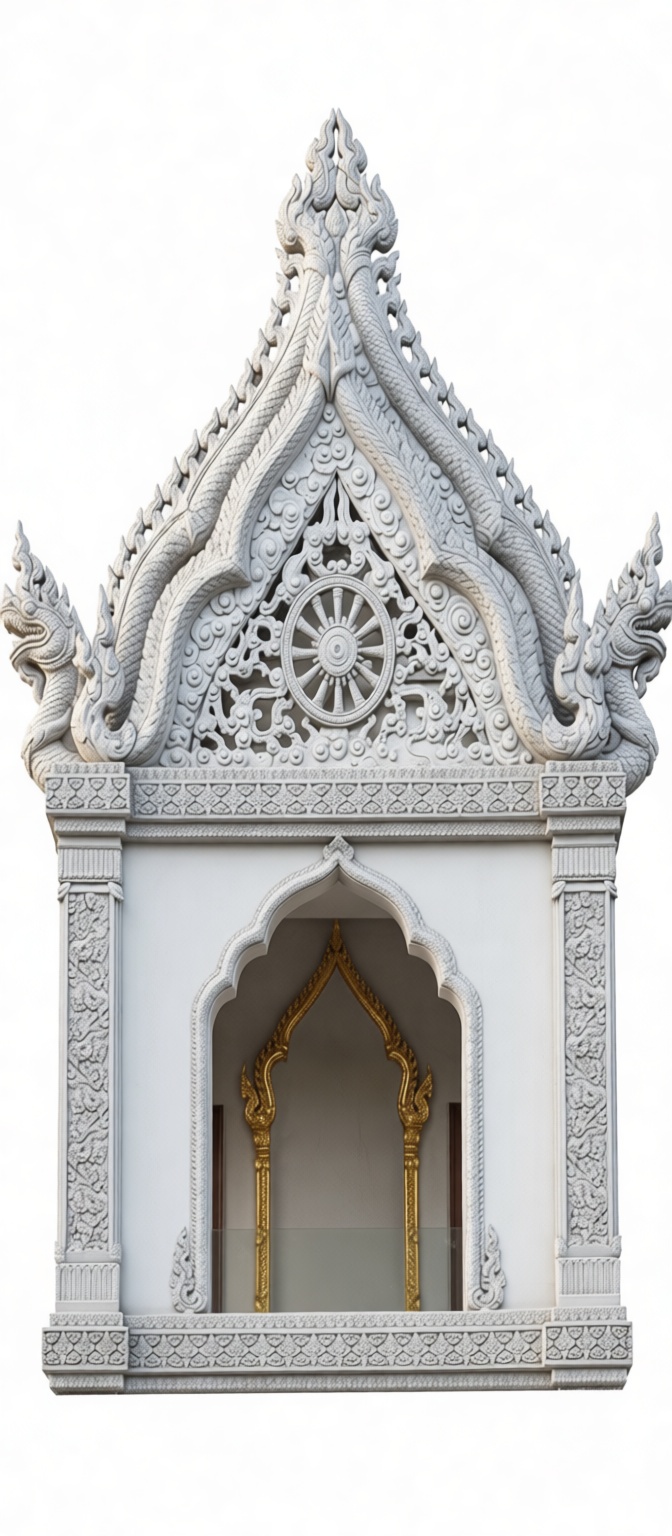 Thai Temple Gable Model free 3D printable STL