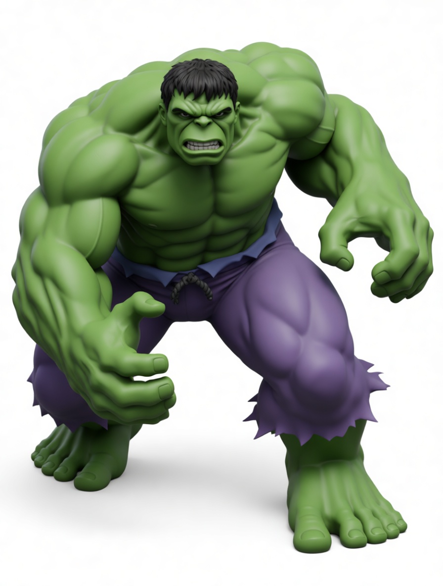 Hulk Figurine free 3D printable STL