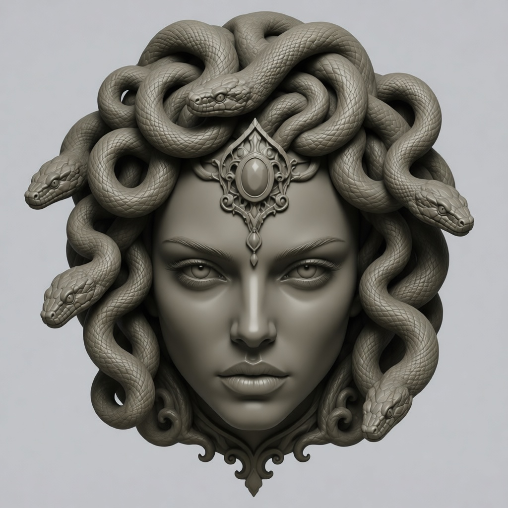 Medusa Bust free 3D printable STL