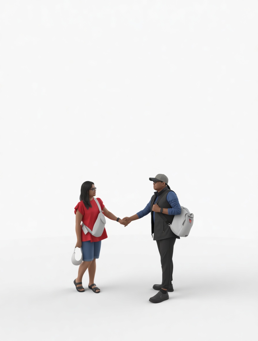 Couple Shaking Hands Figurines free 3D printable STL
