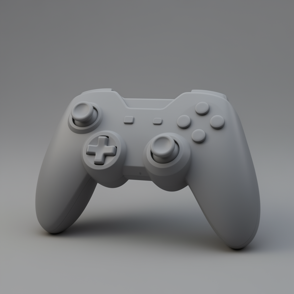 Video Game Controller Model free 3D printable STL