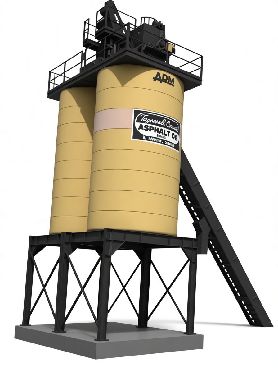 Asphalt Silo Model free 3D printable STL