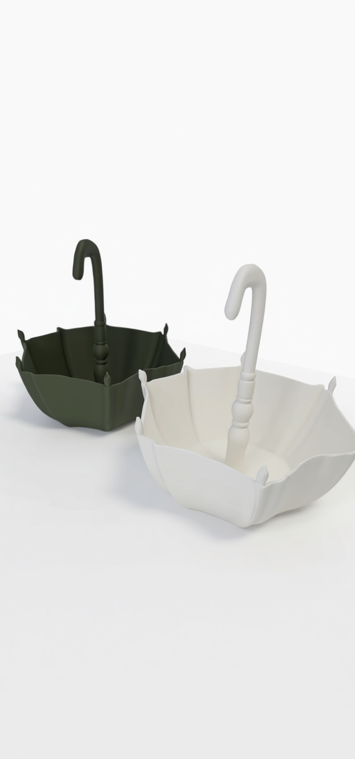 Umbrella Bowl Model free 3D printable STL