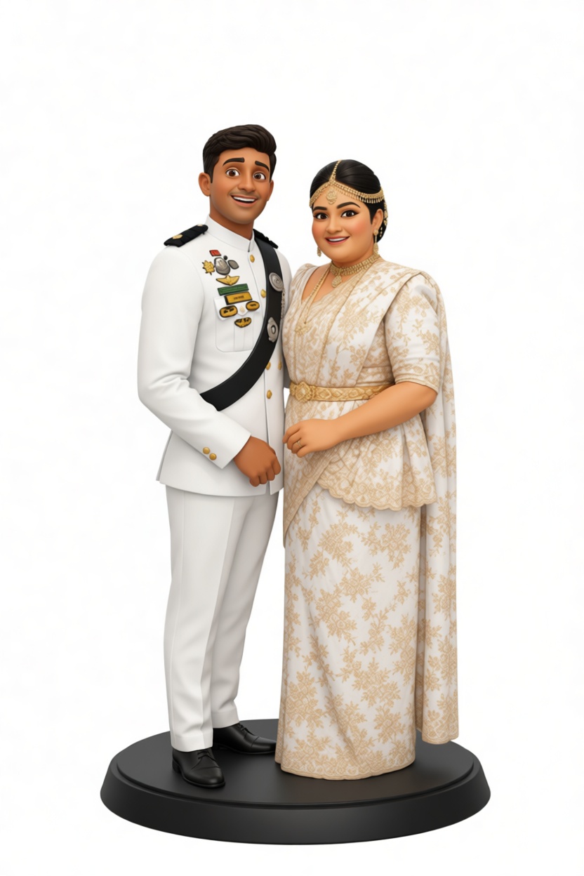 Indian Wedding Couple Figurine free 3D printable STL
