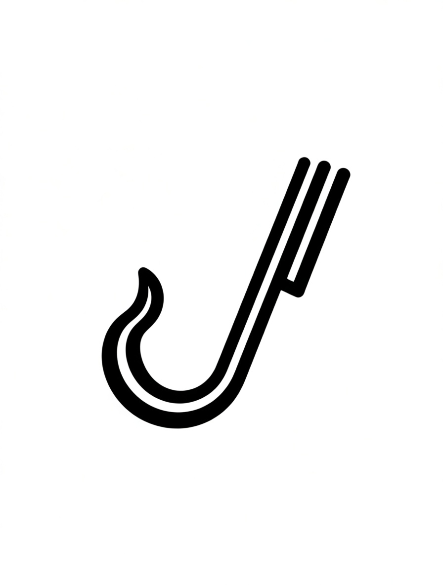 Candy Cane Hook free 3D printable STL