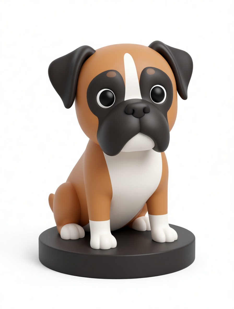 Boxer Dog Figurine free 3D printable STL