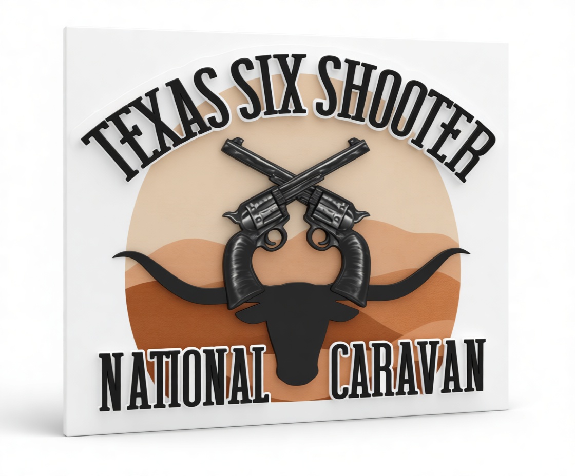 Texas Six Shooter Wall Art free 3D printable STL