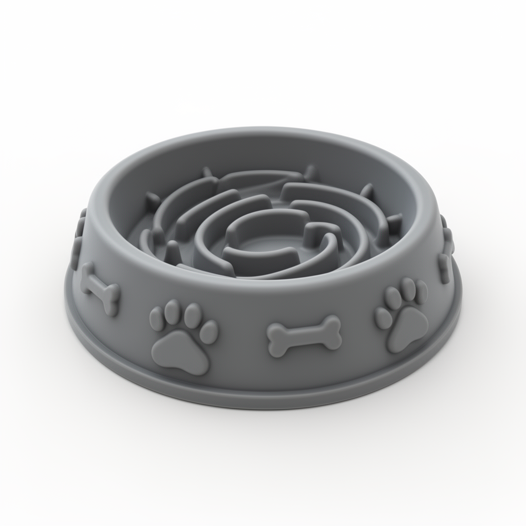 Paw Print Feeder Bowl free 3D printable STL